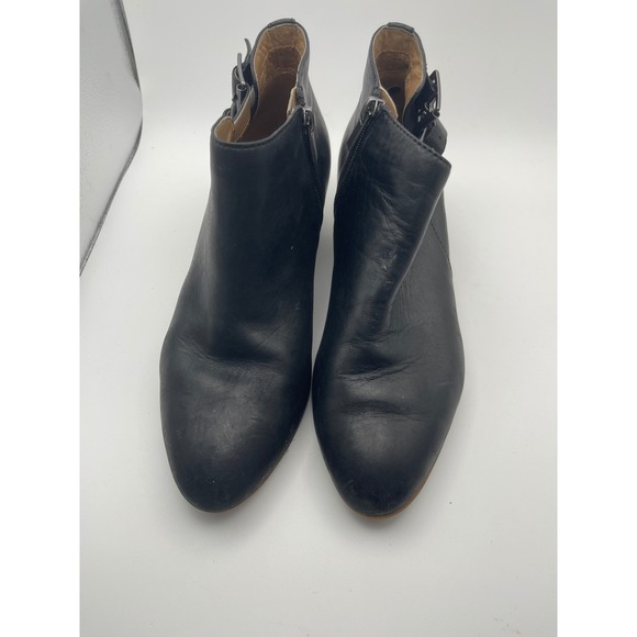 Clarks Spye Astro Ankle Boots Booties Shoes Womens Size 7.5 Black Leather Zip Up - Picture 2 of 10